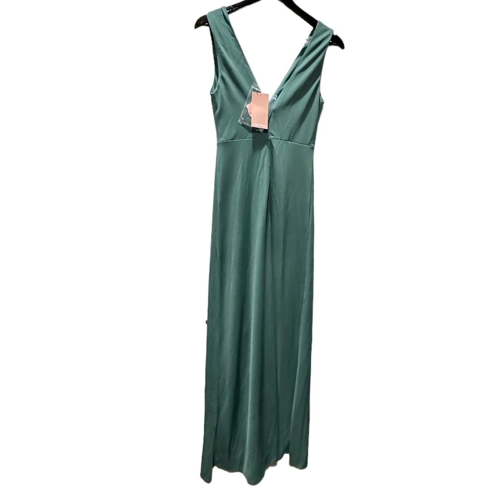 Birdy Grey SHAMIN DRESS CREPE SEA GLASS SMALL NEW NWT BRIDESMAID WEDDING - Picture 4 of 5